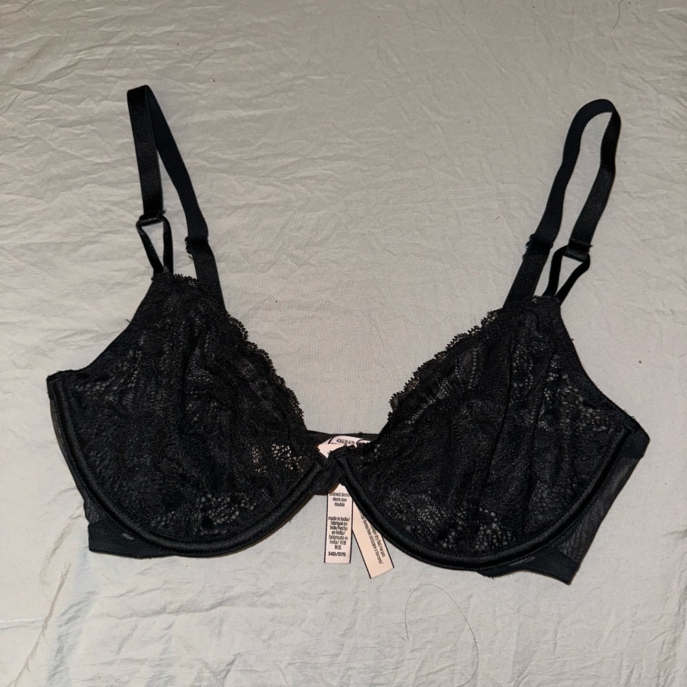 Victoria's Secret Black Lace Underwire Bra